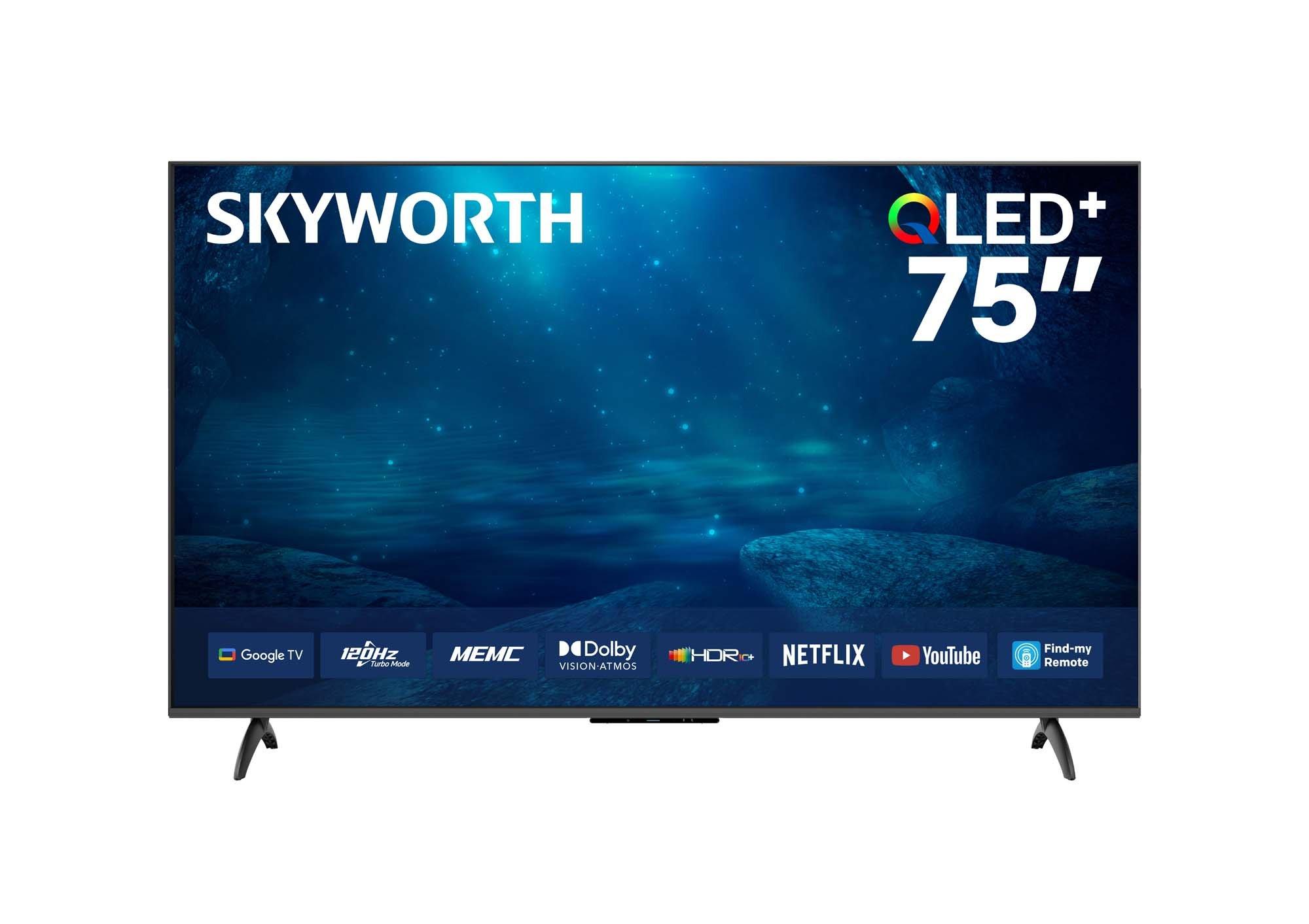 SKYWORTH, 75 inch, QLED 4K Google TV, 120Hz - eXtra