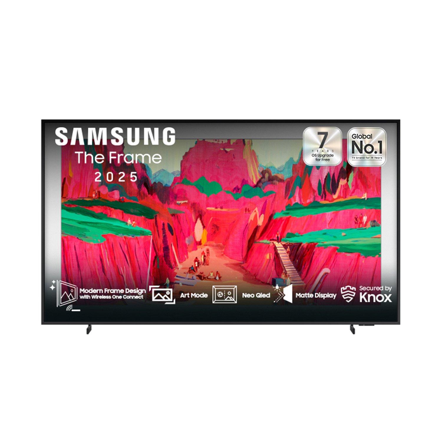 سامسونج، تلفزيون ذكي 75 بوصة، مني ليد، وحدة لاسلكي للمنافذ، 144هرتز