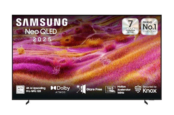 سامسونج، تلفزيون 85 بوصة، نيو كيوليد، ذكاء اصطناعي، 165 هرتز، ضد الانعكاس