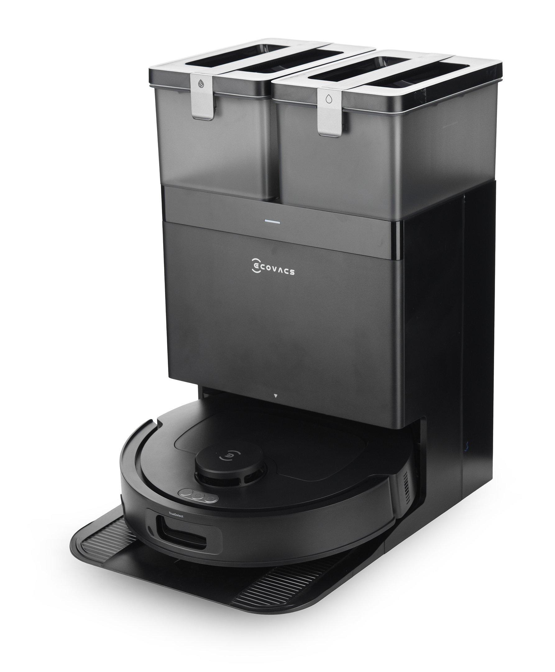 ecovacs Ecovacs DLX71 DLX71, Accessories: Includes robot, OMNI station, washable mops, Battery Size MAH: 5200mAh, Color: Black, Made In: China, Noise Level: 64.6 dBA, Power: 25,000Pa, Yes, 260 ML, 220 Minutes, Yes, 4L, Cleans hard floors and low to medium-pile carpets, 1.5 M, 4L, 4.5 hours, Yes, Yes,