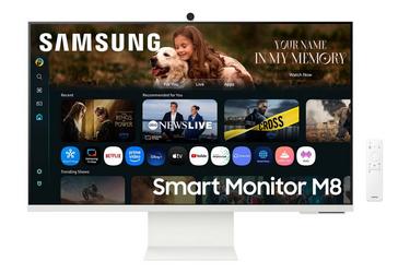 SAMSUNG M8 M80F Flat Smart Monitore, 32 Inch 4K, White 1