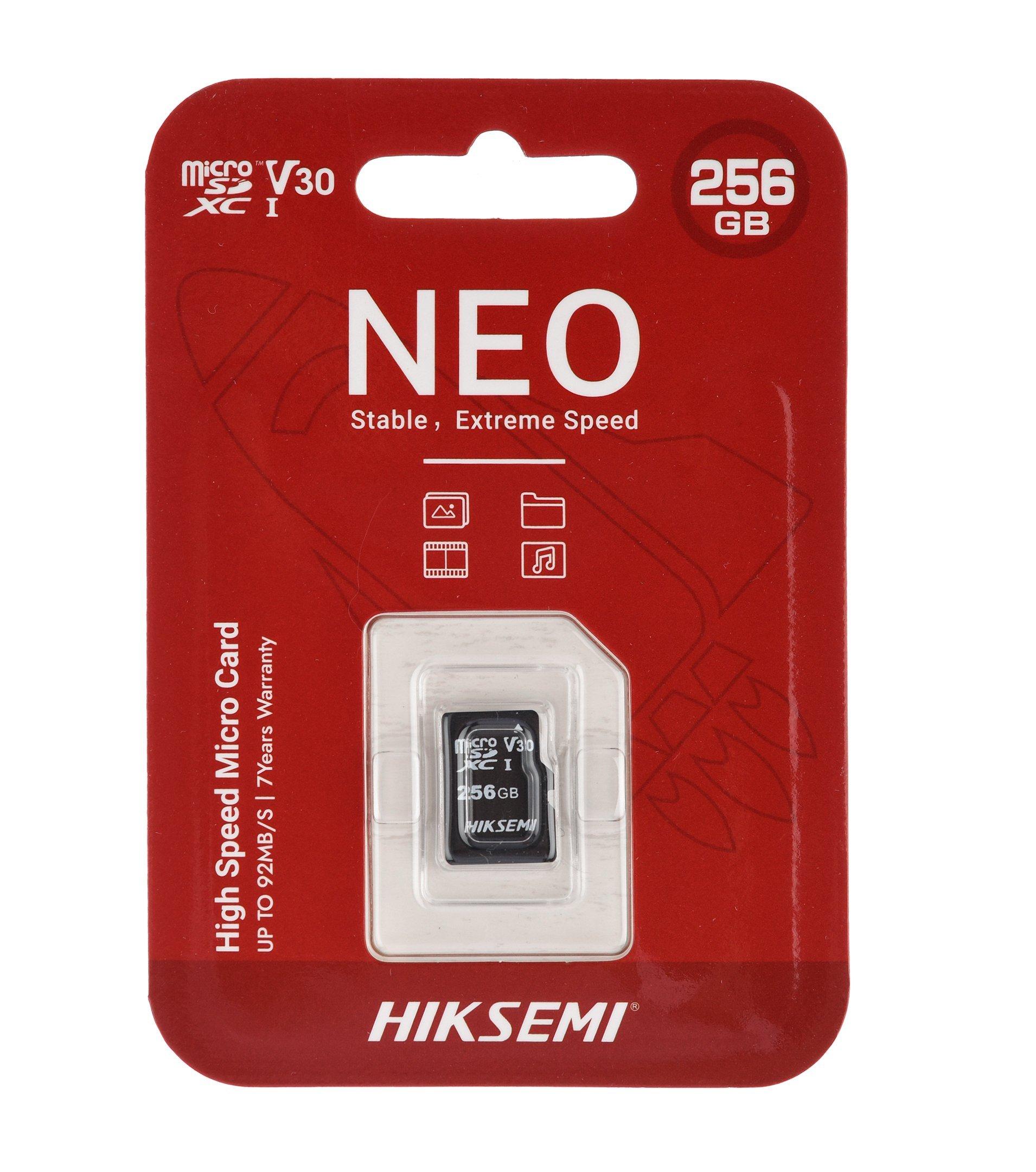 HIKSEMI 256GB NEO PLUS TF Card, Up to 95MB/s read speed, 55MB/s write ...