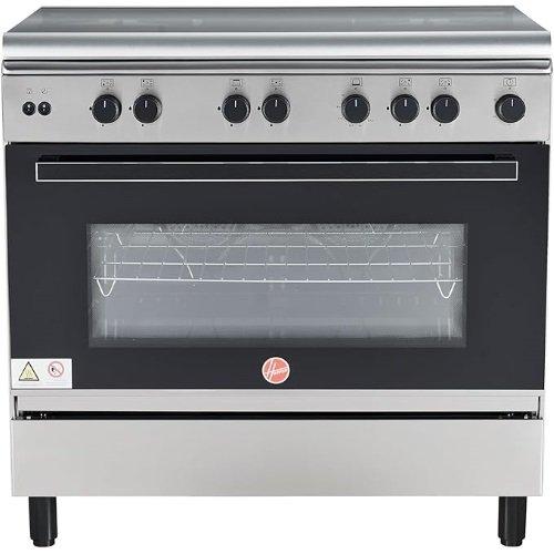 Hoover, Gas Cooker, 90x60 cm, 5 Burner, Auto ignition with Full Safety, Silver