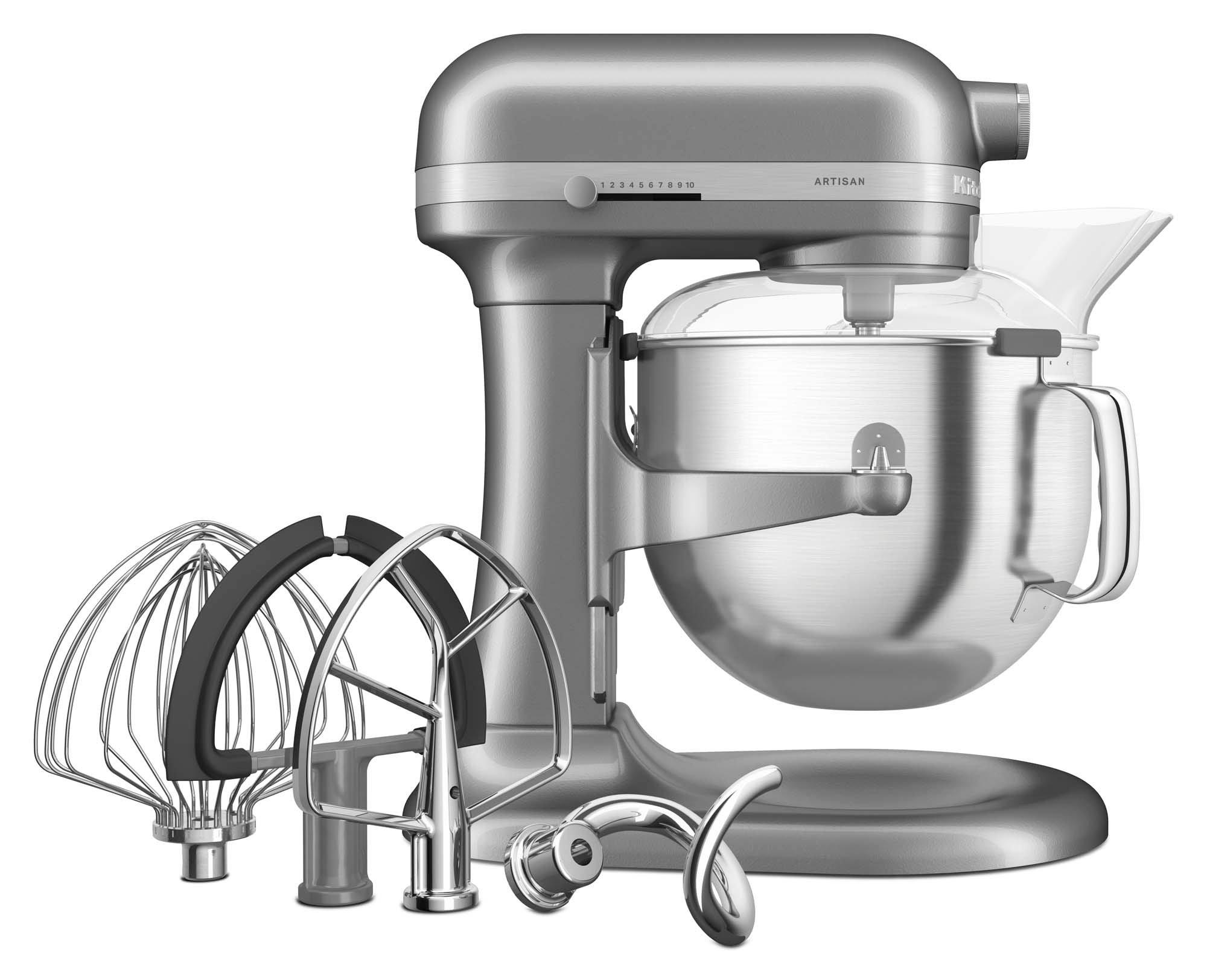 kitchenaid Kitchenaid 5ksm70shxbcu 6600 ml 375W 5KSM70SHXBCU, Capacity Ltr: 6.6L, Color: Contour Silver, Made In: USA, Power: 375W, Capacity (Ltr): 6.6L, Number of Speeds: 11, Yes, Knob +Manual Button, No, 11 speed, No, No