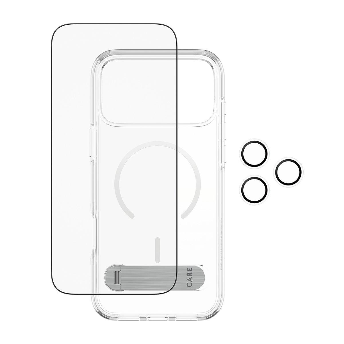 panzerglass Panzerglass 3-in-1 Feature Kick Bundle iPhone 17 Pro Max clear hard plastic CR41528, Color: Clear, Compatibility: IPHONE 17 PRO MAX, Made In: China, Material: Hard plastic, Series Name: IPHONE 17, Made in: China, No, No, No, No