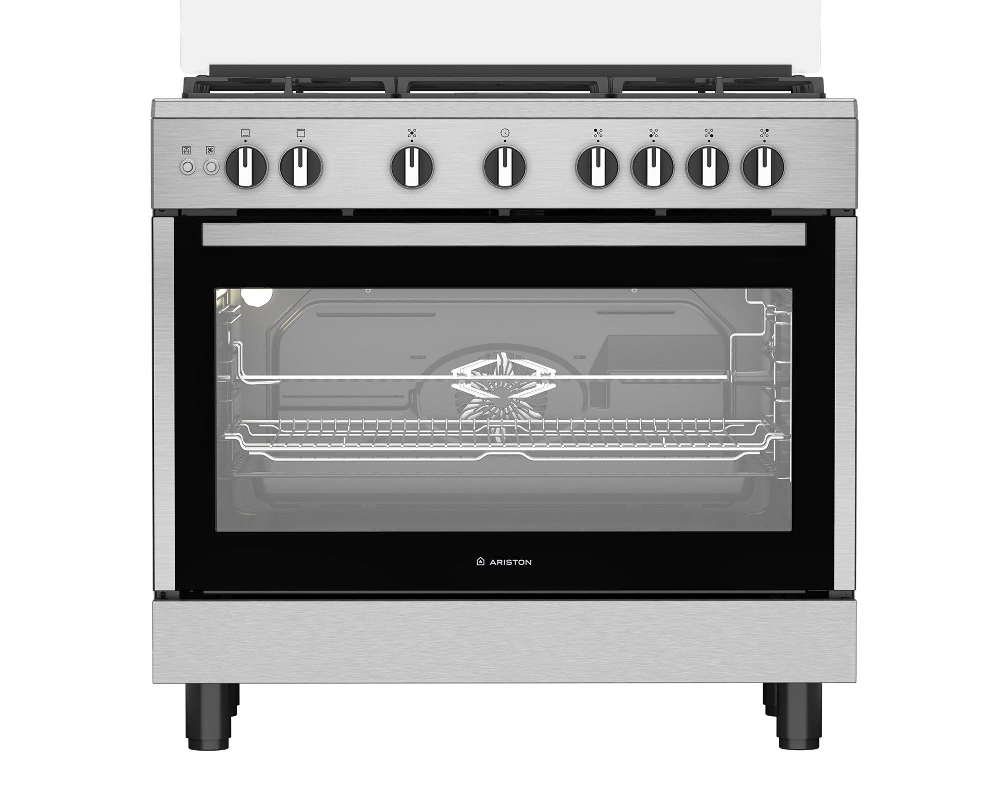 ariston Ariston ARR9ggf22125xsa 5 BURNERS 220 V ARR9GGF22125XSA, Color: Inox, Control Panel: Knobs, Made In: Egypt, No Burner Hotplate: 5 Burners, Product Type: Italian Type Cooker, Safety Full Half: full safety, Smart Appliances: No, Timer: Mechanical Timer, Voltage: 220V, Type(Gas, Electric.): Gas, No(burner/hotplate): 5 Bur