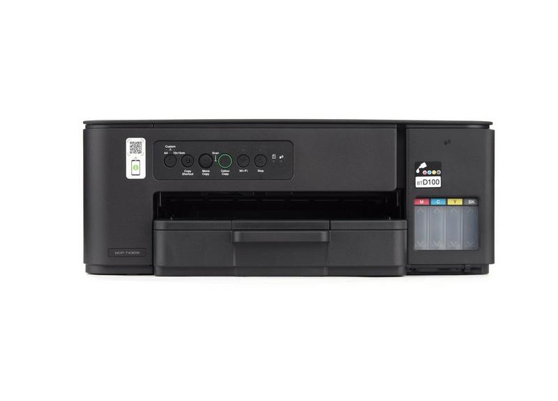 براذر طابعة 3 في 1 T430W لاسلكية ملونة تعمل بخزان حبر، طباعة، مسح ضوئي، نسخ، اسود