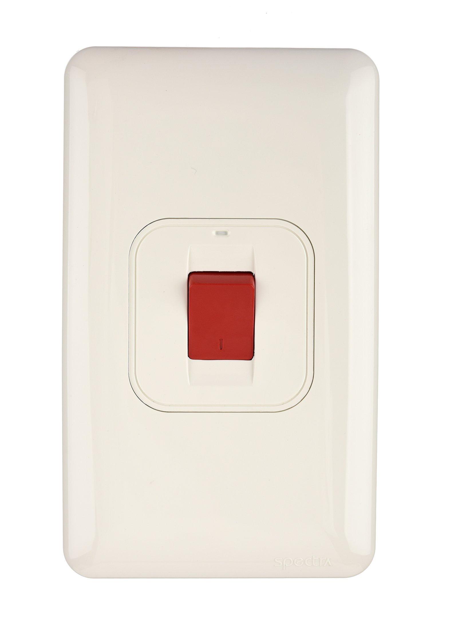 SPECTRA, AC Switch, 45A, 7X14 CM, White - eXtra