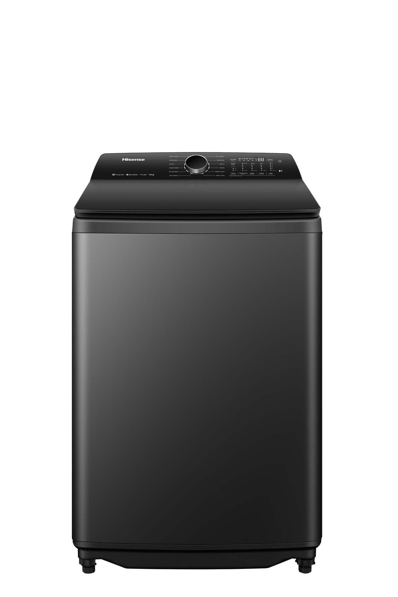 hisense Hisense WT5i1623db6 16 kg WT5I1623DB6, Color: Black, Energy Efficiency Class: E, Features: Invertor, Made In: China, Product Type: Washing Machine Top Load, Voltage: 220-230V, Inverter Motor: Yes, Washing Capacity: 16 Kg, No, 67.8 cm, 10 Years, Fully Automatic, 65 CM, No, 60 Hz, 11 Programs, 109.6 CM, No,