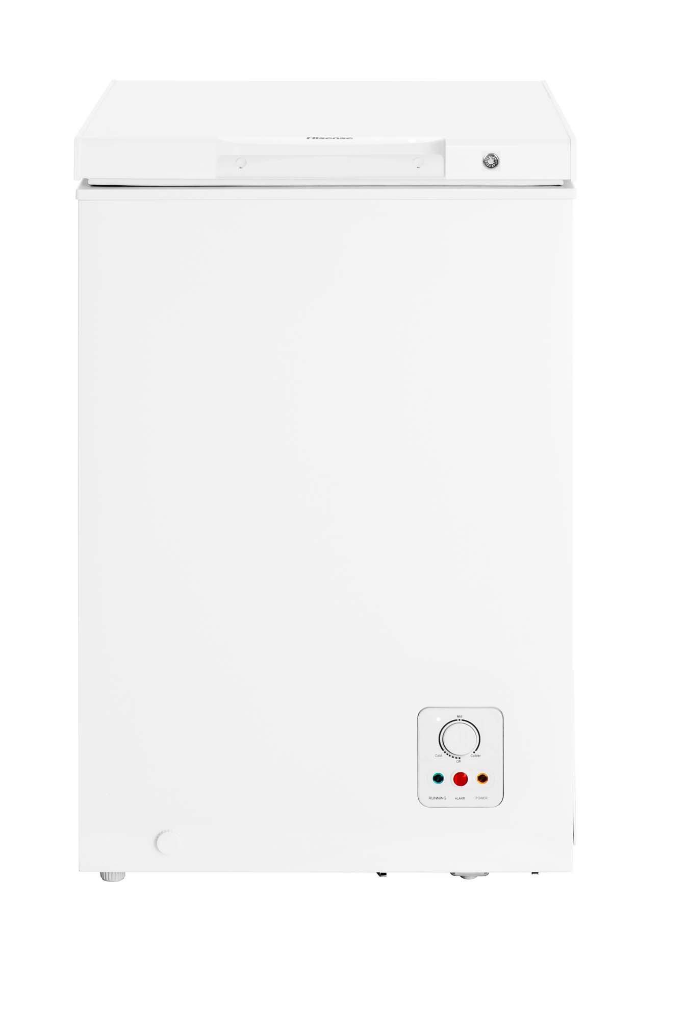 hisense Hisense CHF95d 95000 ml CHF95D, Capacity Ltr Cu Ft: 3.4 Cu.Ft, Color: White, Control Panel: Manual, Energy Efficiency Class: D, Frost Free: No, Made In: China, Product Type: Chest Freezers, Voltage: 220-230V, Warranty Compressor: 2 Years, Convertible To Refrigerator: No, Capacity Ltr/ Cu.Ft: 3.4 Cu.Ft,