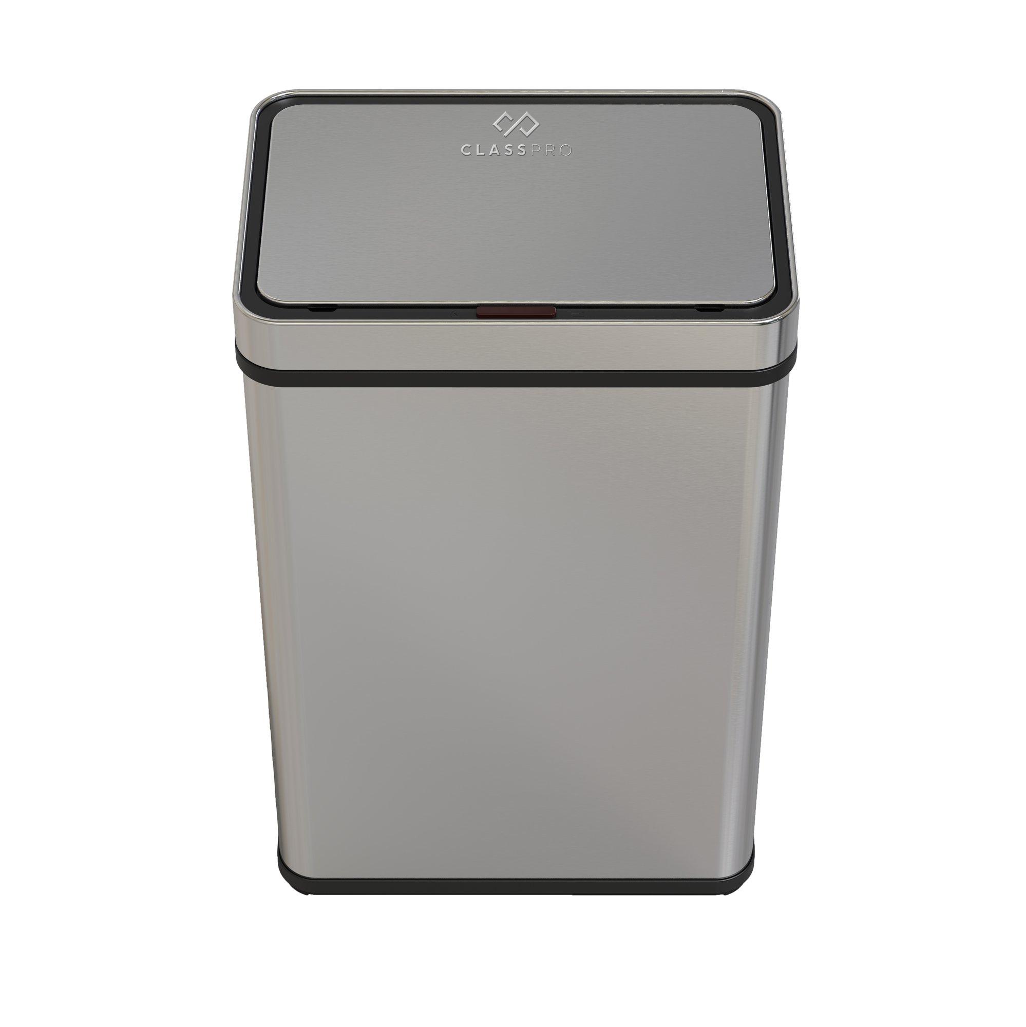 CLASS PRO, Stainless Steel Automatic Lid Opening Sensor Tarsh Bin, 70L ...