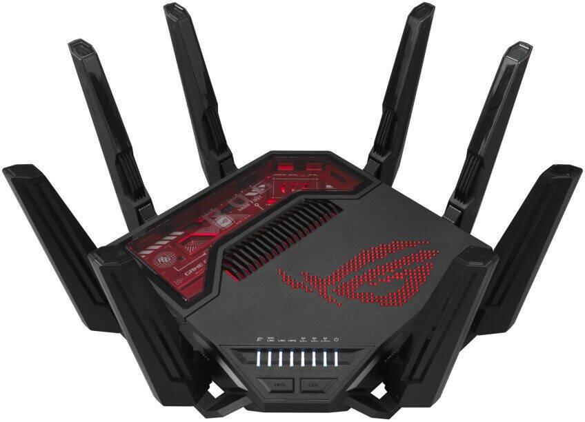 ASUS ROG Rapture Router Wi-Fi 7 Tri-Band Black - eXtra Bahrain