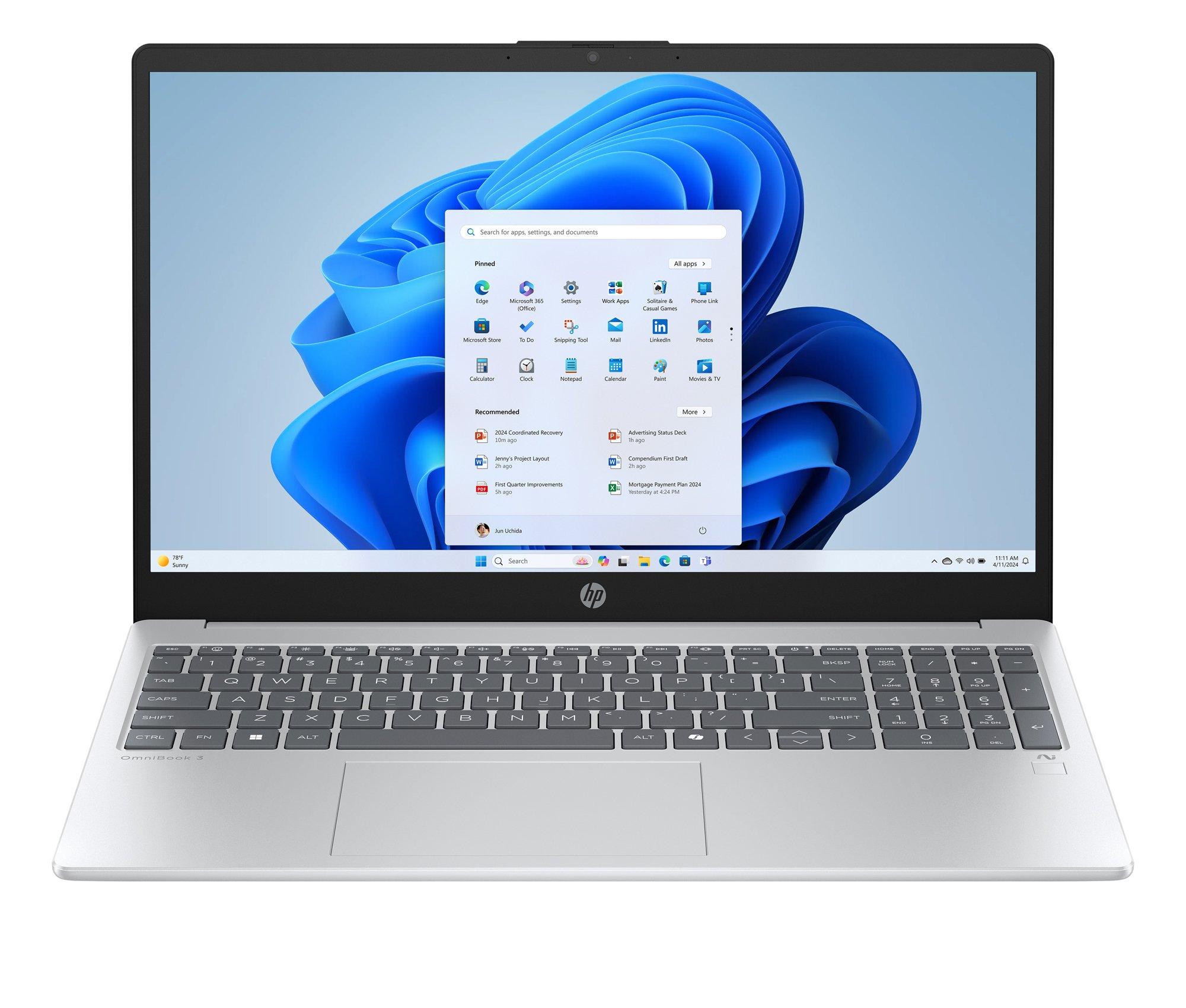 اتش بي، رايزن ايه اي 7، 16 جيجا، 512 جيجا، 15.6، فضي