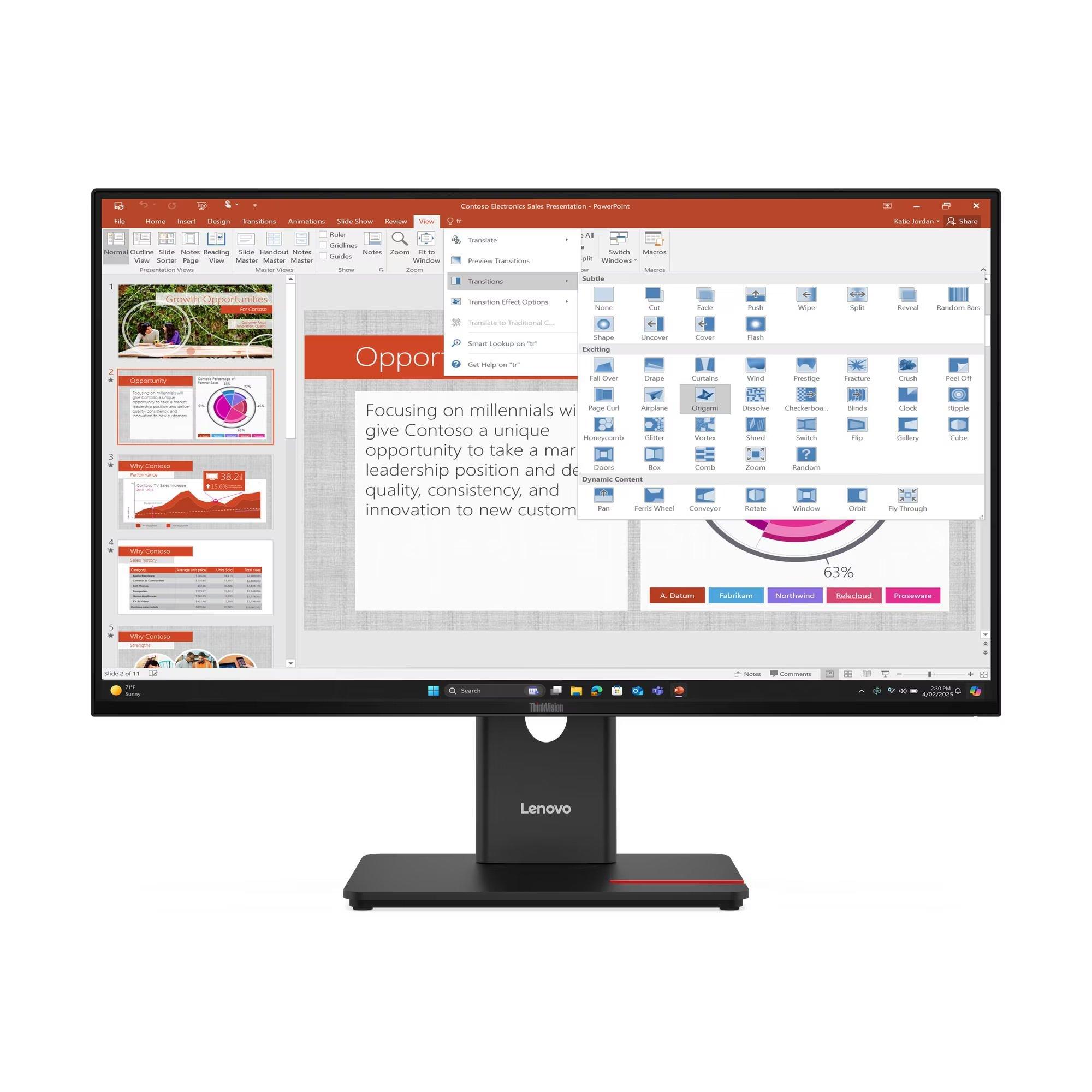 Lenovo, Monitor, 27 Inch ,120Hz, Eclipse Black