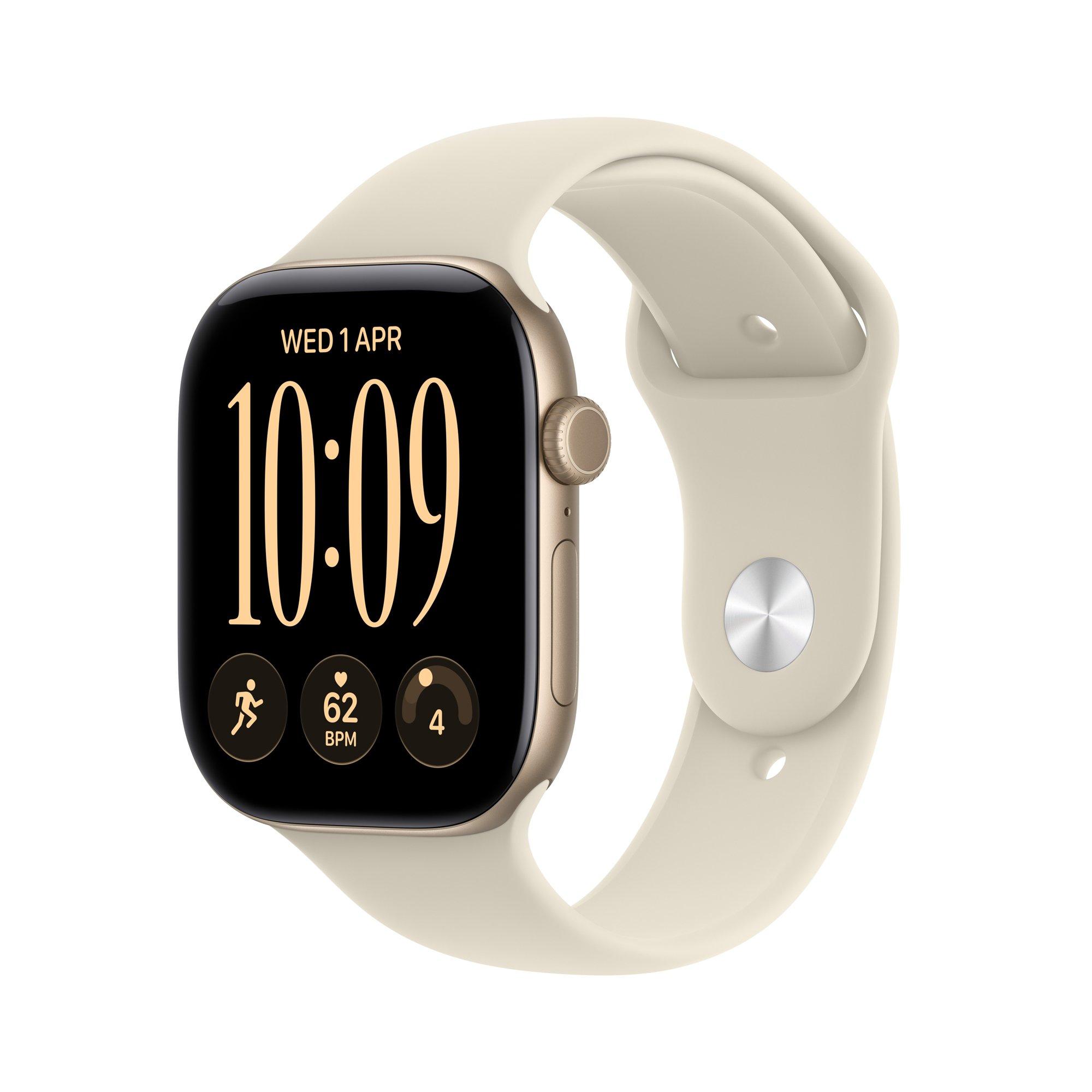apple Apple Series 12 300 g 1.6 inch MJG24AF/A, Cellular: Yes, Color: LIGHT GOLD ALUMINIUM, Compatibility: Iphone, Functions: SMART Watch, Made In: Assorted, Operating System: watchOS, Processor: S11 Chip, Screen Size: 1.6 inch, Series Name: Series 12, Touchscreen: Yes, 0.3 kg, APPLE, 3 cm, No, Bluetooth; Wireless,