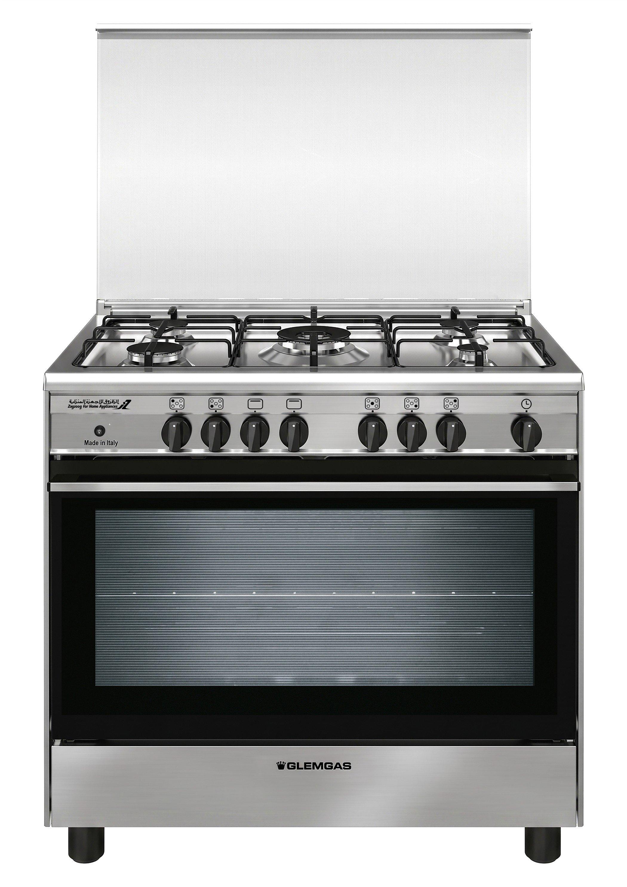 Glem Gas, Gas Cooker, 90x60cm, 5 Gas Burners, Full Safety - eXtra