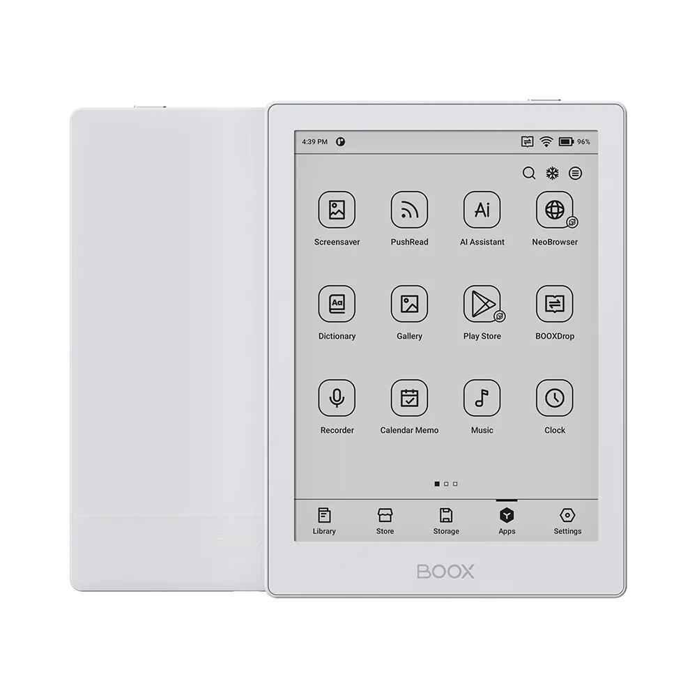 بووكس جو 6، 2GB 32GB قارئ إلكتروني بشاشة حبر إلكتروني، أبيض