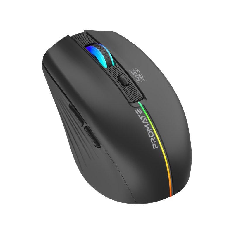 PROMATE Wireless Mouse,Ergonomic 500mAh Rechargeable LED Backlit Mice ...