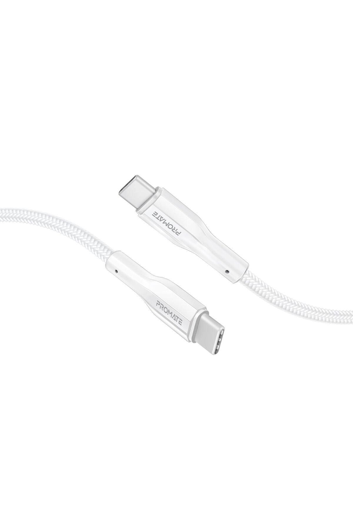 promate Promate xcord-cc white 60w , Color: White, Material: Silicone, Charging Type: Wired, USB-C, Yes, 60, 2 Years