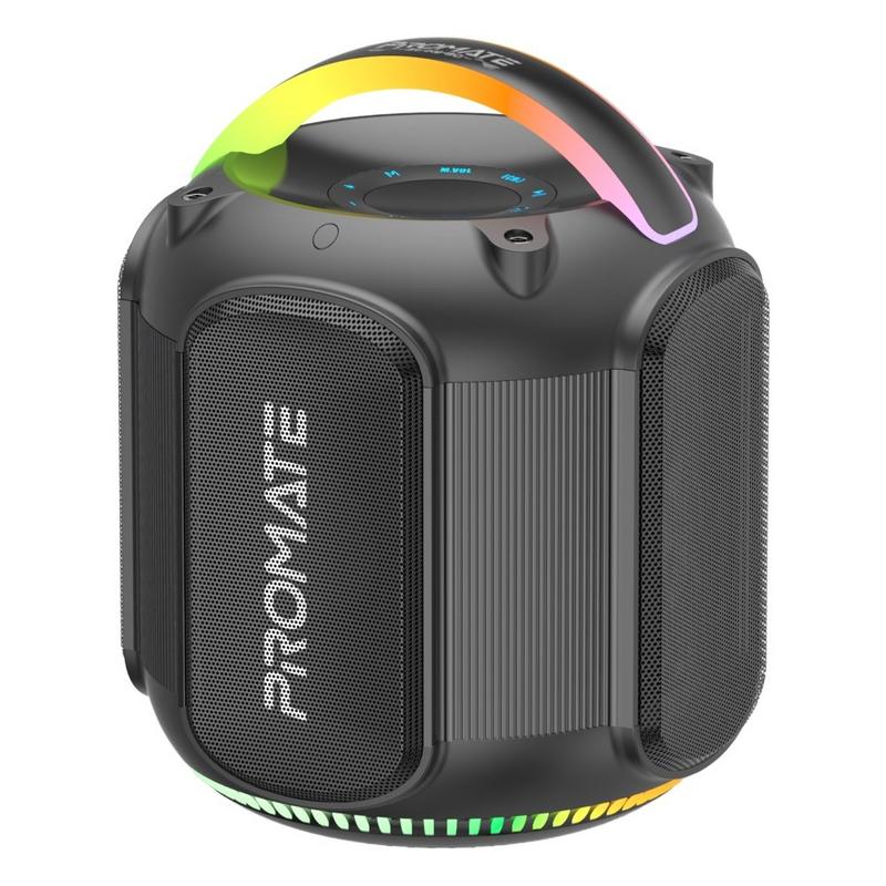 بروميت، مكبر صوت خارجي قوي 80 واط،، 3600 ملي أمبير، 6 ساعات، منفذ USB/بطاقة TF/AUX
