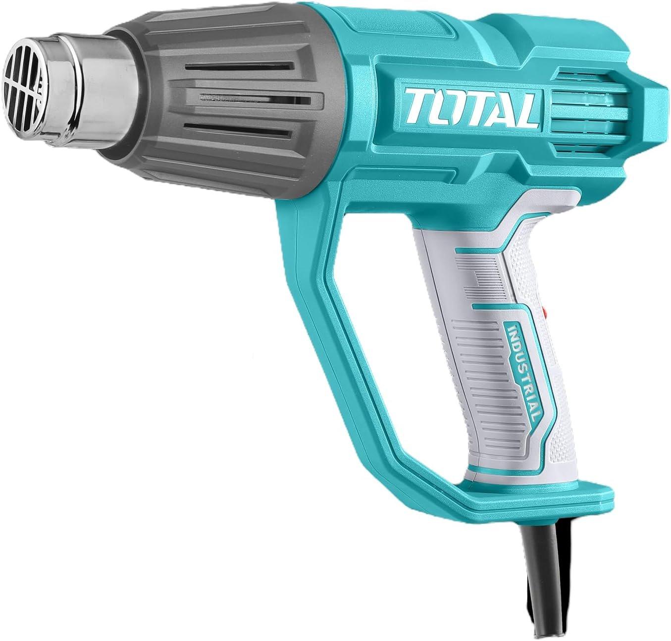 TOTAL 2000W Heat Gun with Accessories, Adjustable Temperature Control ...