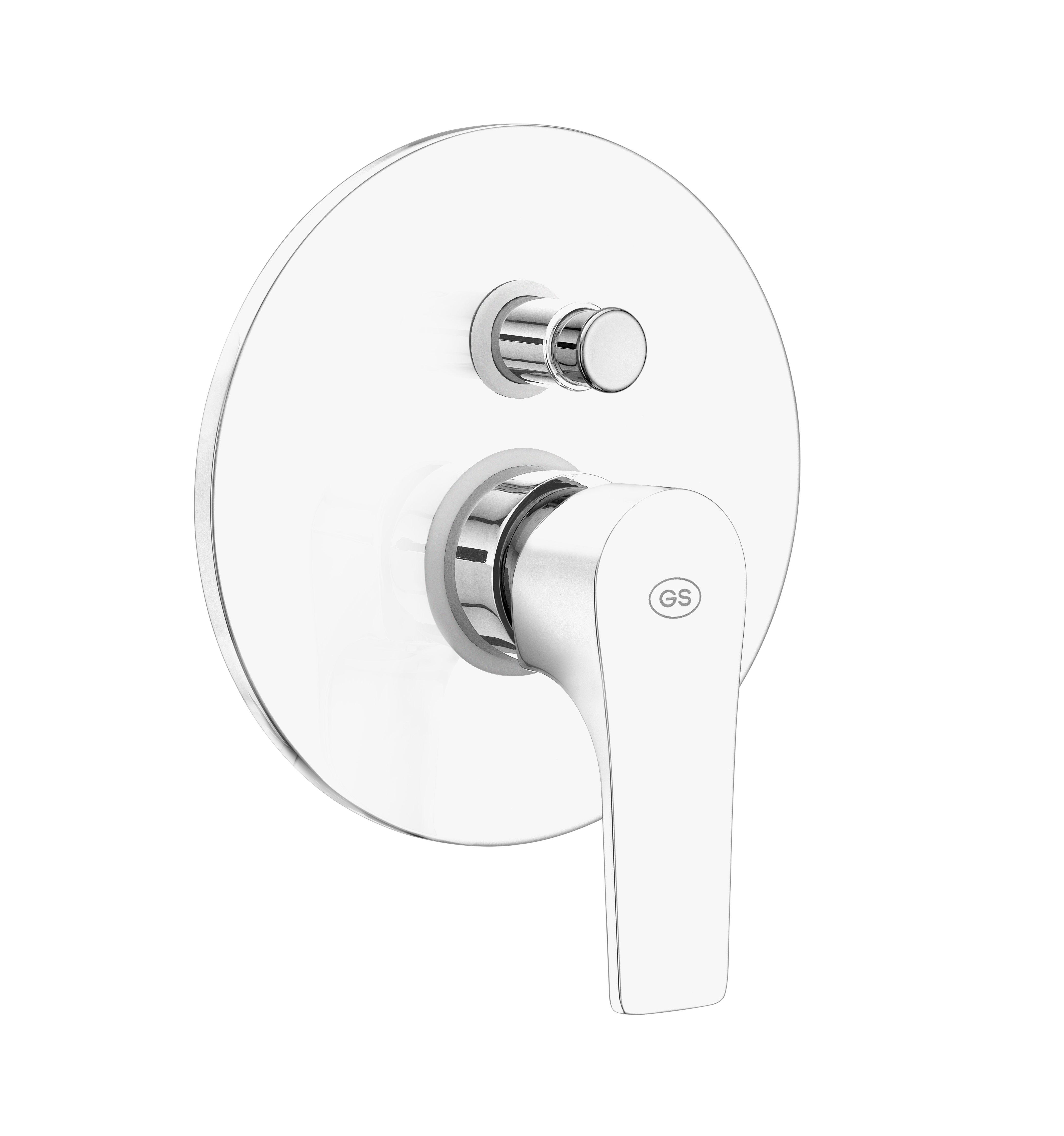 GS Rubinetterie Concealed Shower Mixer with 2-Way Diverter, Single ...