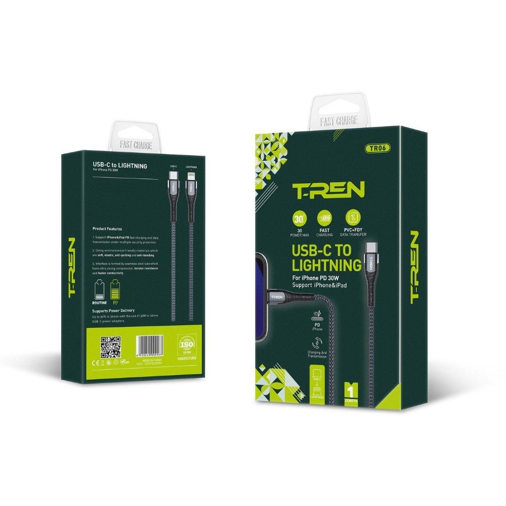 TREN TREN Lightning Type C Cable fabric typec , Device Type: Accessory, Material: Fabric, Product Type: Charging Cable, Charging Type: Wired, Lightning, Yes, 2 Years