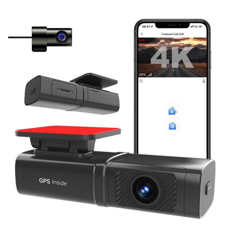 ام ان تى،داش كام 4K أمامية وخلفية مع رؤية ليلية محسّنة & WiFi & GPS