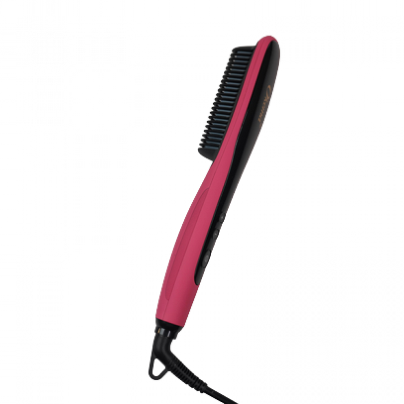 فرشاة ساخنة أوكيما OK-731 سيراميك أيوني 450°F أحمر