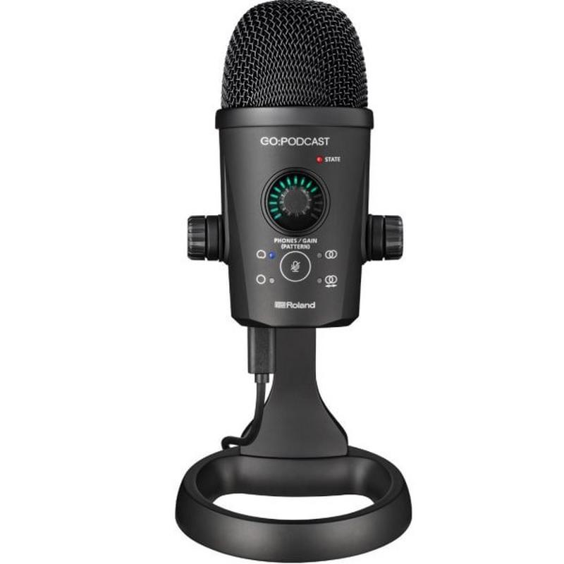 رولاند، GO:PodCast، ميكروفون USB، أسود