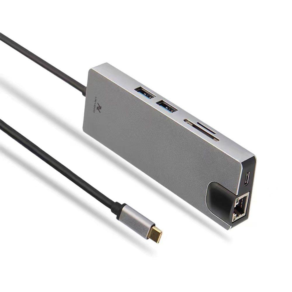 لافينتو Lavvento Type C Hub 8in 1 usbc 87W
