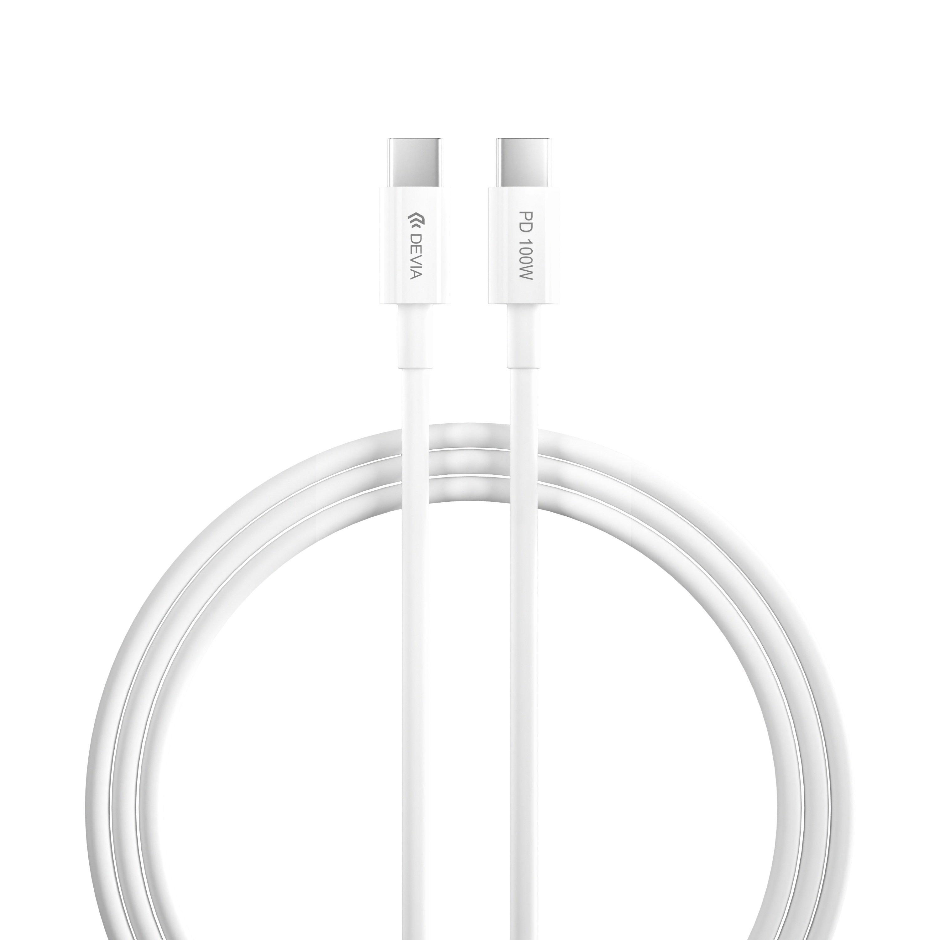 devia Devia Series C To C Pd Cable usbc 1.5 M 100W , Device Type: Connectivity Device, Material: ABS Plastic, Product Type: Charging Cable, Device Size Compatibility: 1.5, USB-C, 2 Years