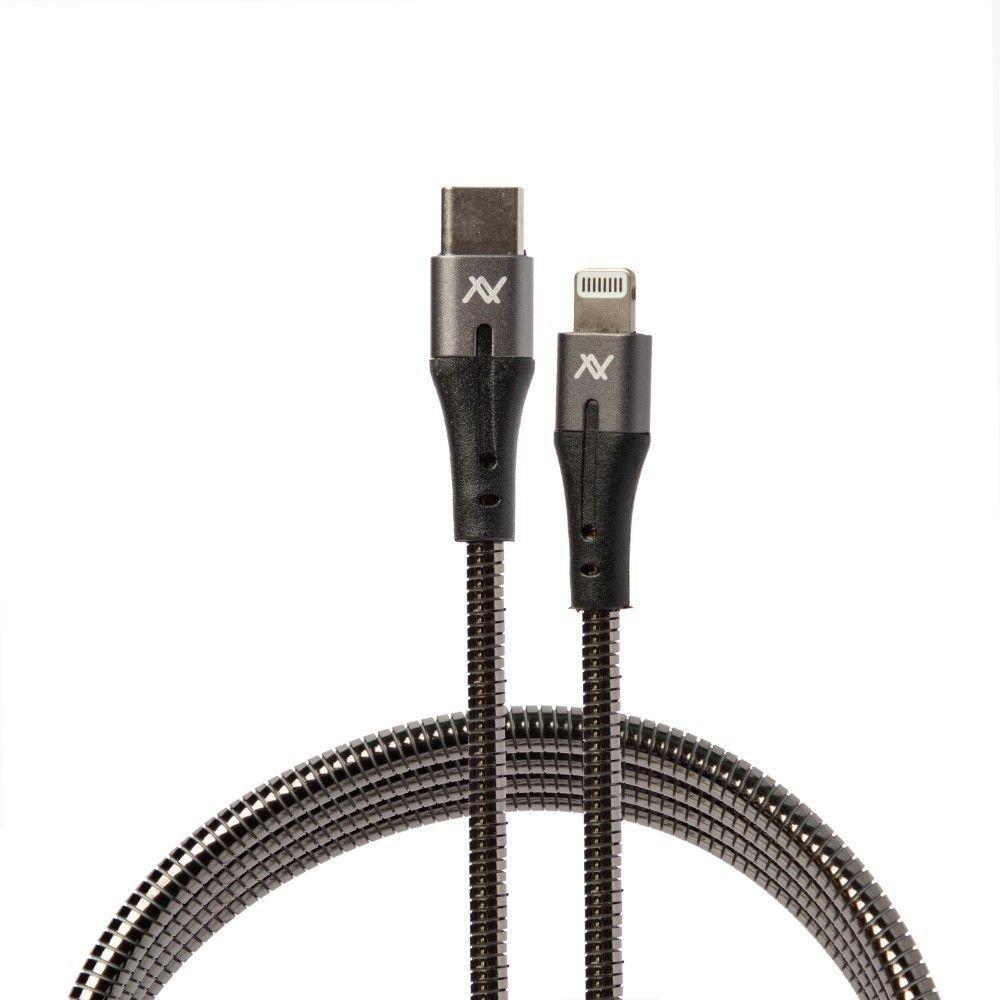 لافينتو Lavvento Flexible And Heavy Duty Metal Mfi type-c To Lightning Cable 1m typec 1 M