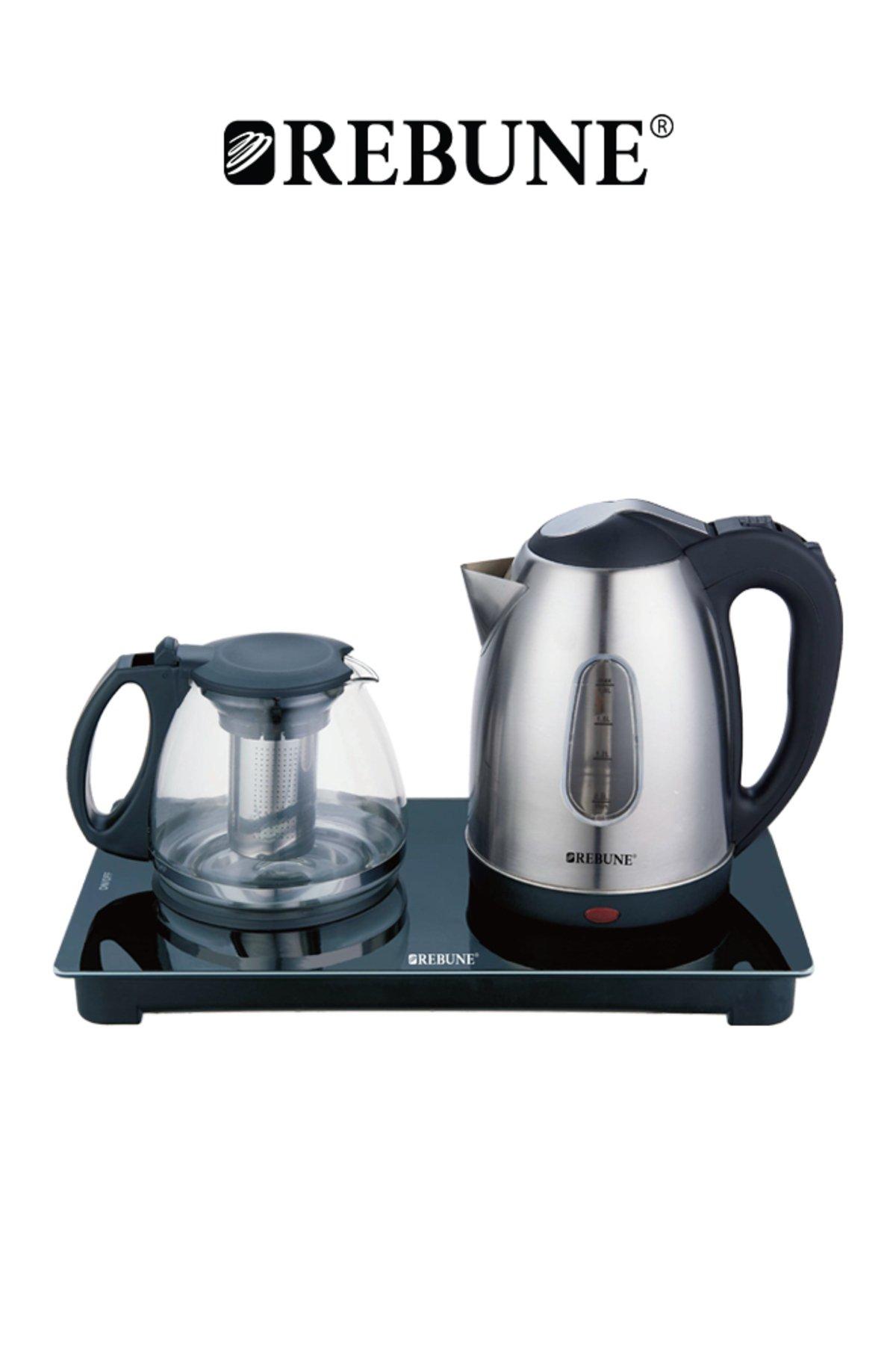 ريبون REBUNE Electric Kettle With Tea Pot 1800 ml 1500W