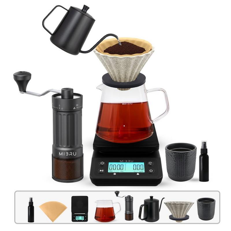 مجموعة V60 قهوة مختصة من 8 اداوت تقطير القهوة