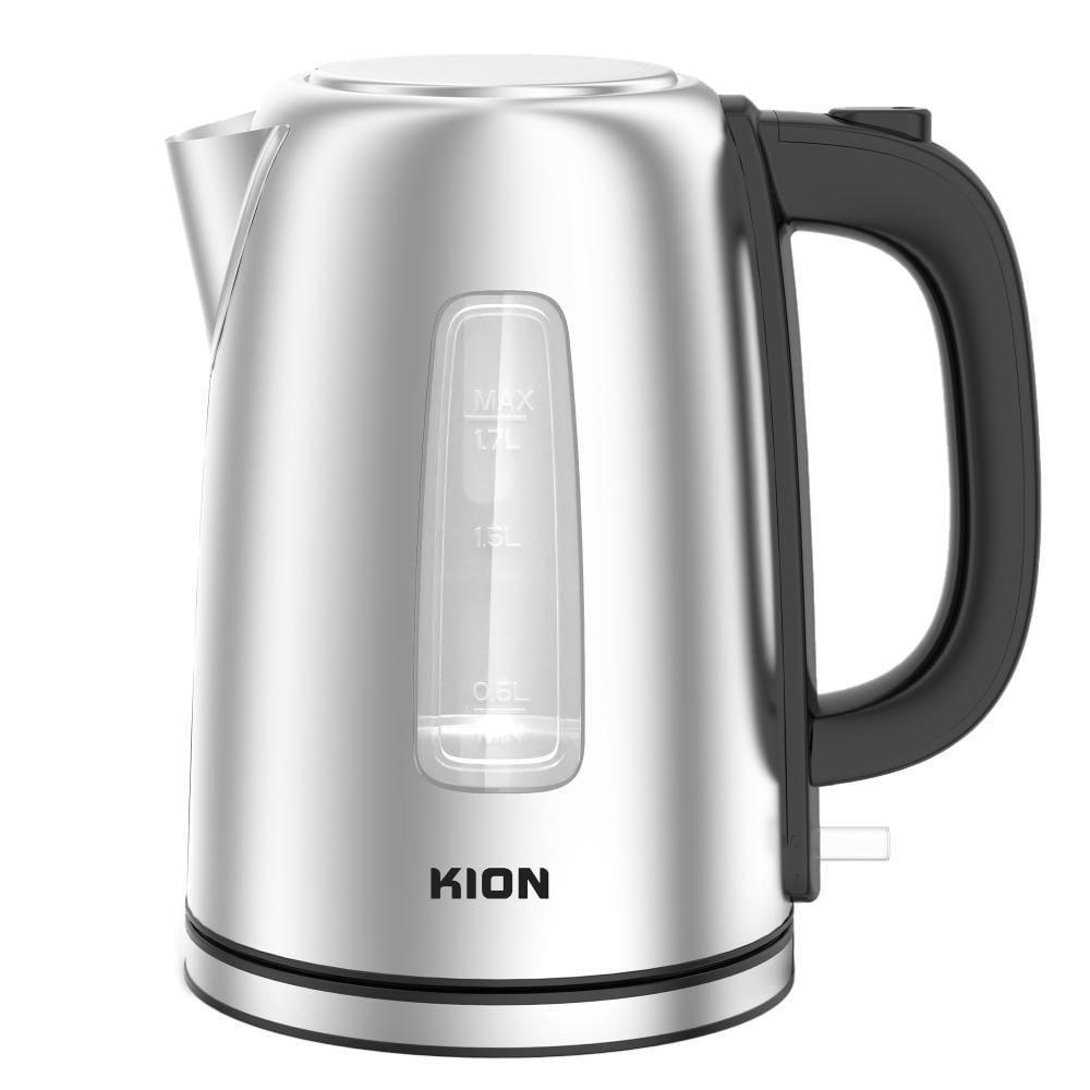 Kion,  Kettle 1.7L 2200W & 304 Stainless Steel Cord-Storage & Led Indicator 1