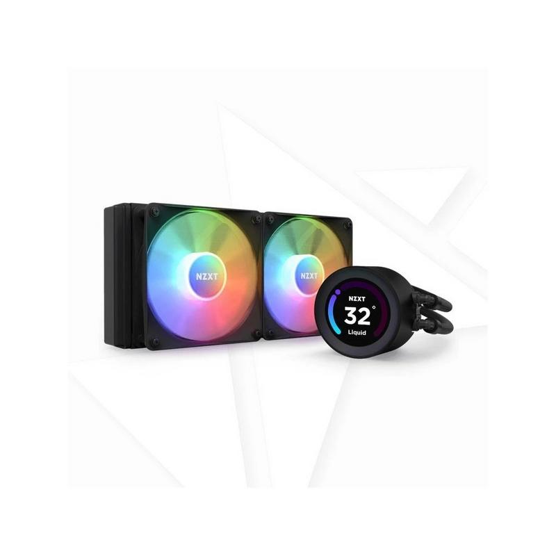 مبرد مائي ان زي اكس تي اسود Elite 240mm RGB AIO Display 60 Hz