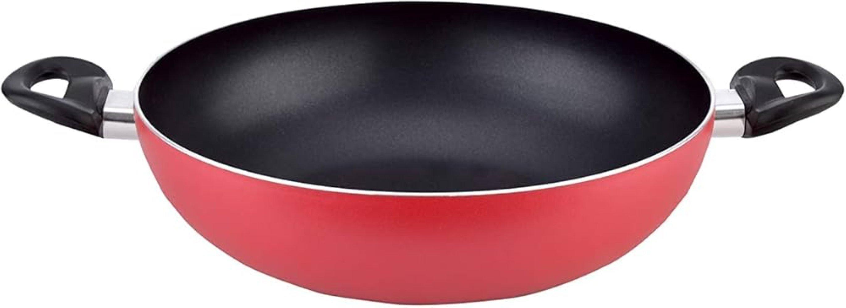 MISTER COOK MISTER COOK non-stick Deep Wok Pan 36cm 7 ml , Capacity: 7, Material: Aluminum, Coating Type: Non-Stick, Oven Safe: No, Yes, Yes, 36, 1