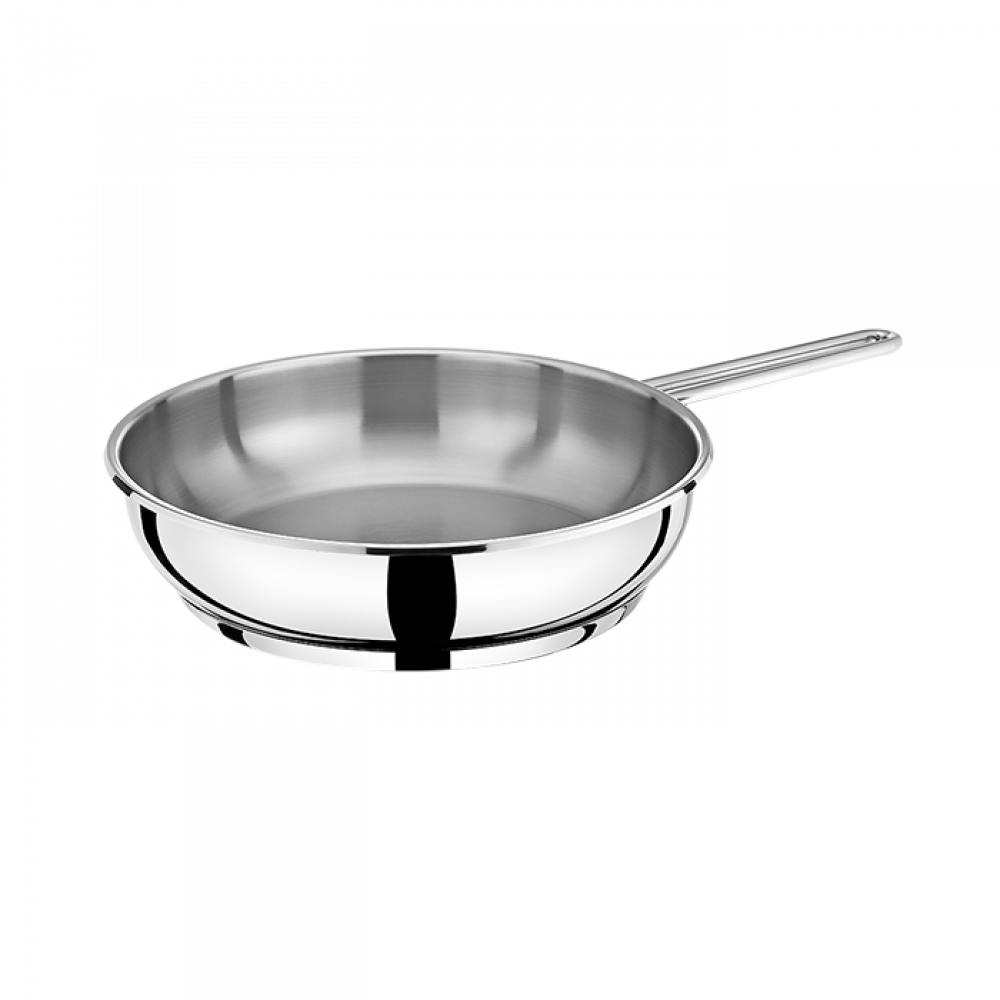 MISTER COOK MISTER COOK Classic Stainless Steel Frying Pan 26cm , Material: Stainless Steel, Coating Type: None, Oven Safe: No, Yes, Yes, 26, 1