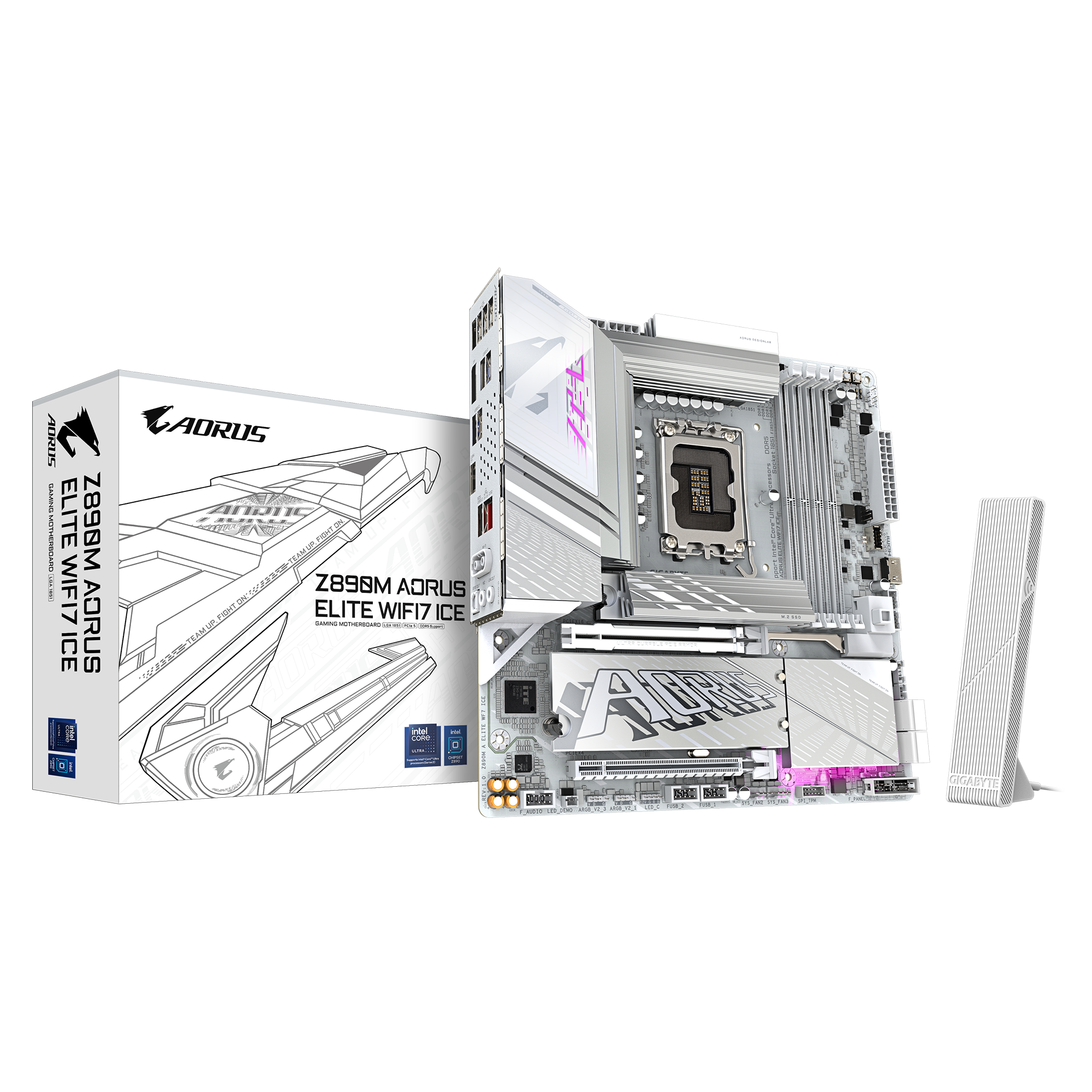 GIGABYTE Z890M AORUS ELITE WIFI7 ICE DDR5 Motherboard - Z890M A ELITE ...