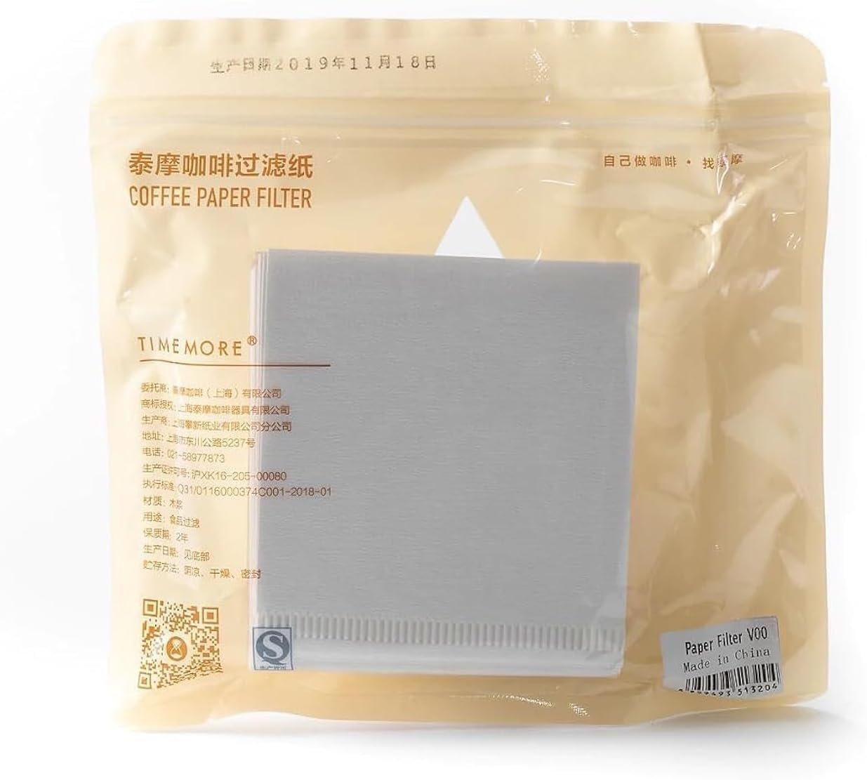 COFFEE PAPER FILTER V60 Timemore Filter Paper 00 White