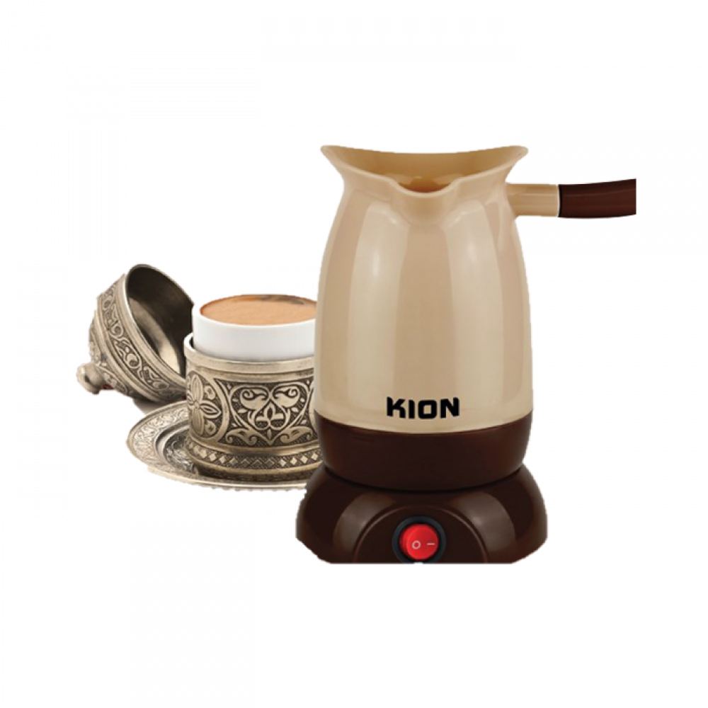Kion,  Turkish Coffee Maker 800 W 500Ml Cpacity With Automatic Shutoff With Plastic Body Beige Color