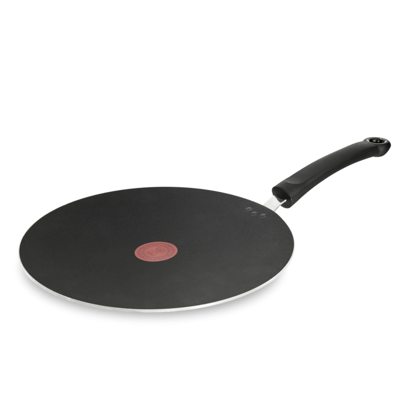 TEFAL مقلاة | G6 Tempo Flame 36 سم Tawa Pan | غير لاصق مع مؤشر Thermo Spot | أحمر | ألومنيوم | ضمان لمدة سنتين | C3041883