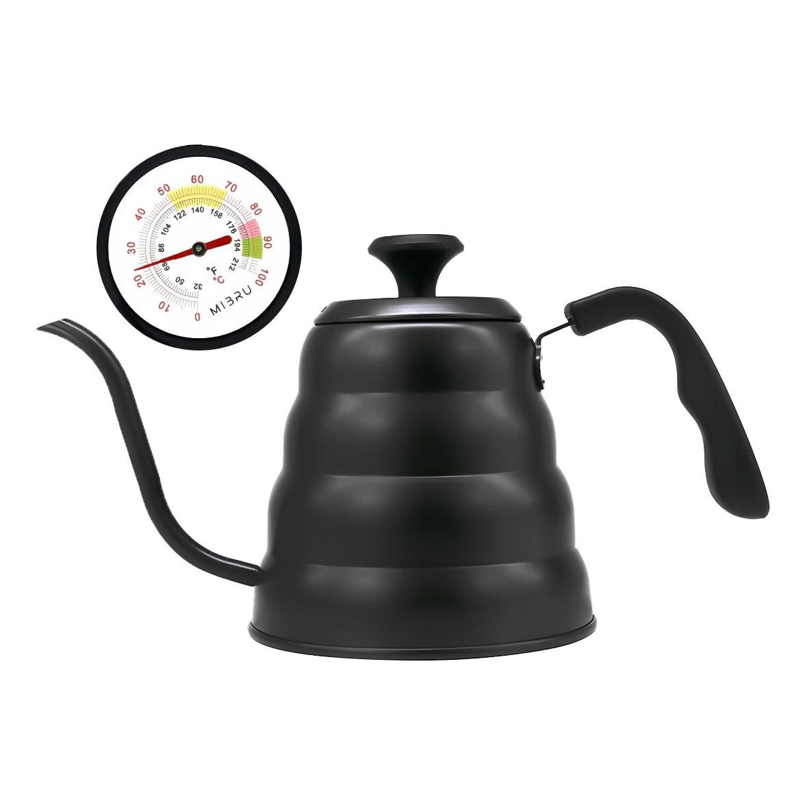 ميبرو Mibru Drip V60 Pour Over Kettle With Thermometer 1200 ml