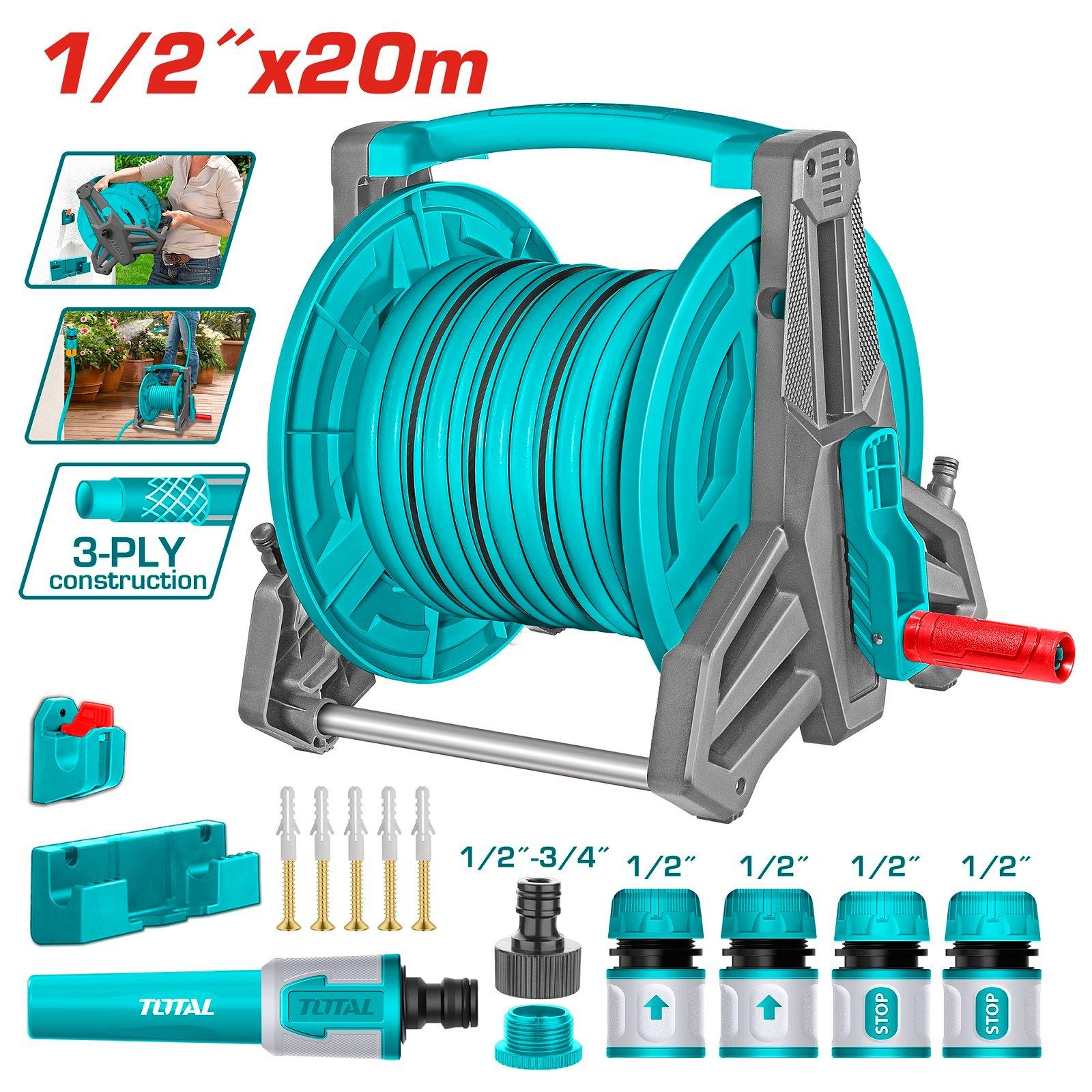 توتال TOTAL Water Hose Reel Set