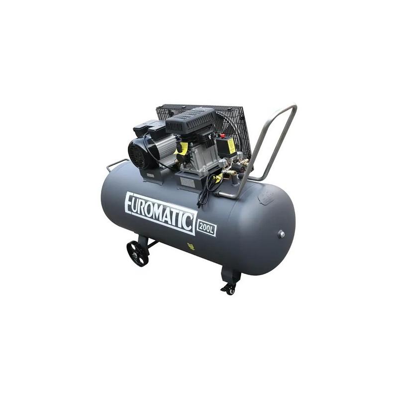 ضاغط هواء يوروماتيك ZA55-200L-K بسعة 200 لتر، 2.5 حصان، 220 فولت، 60 هرتز