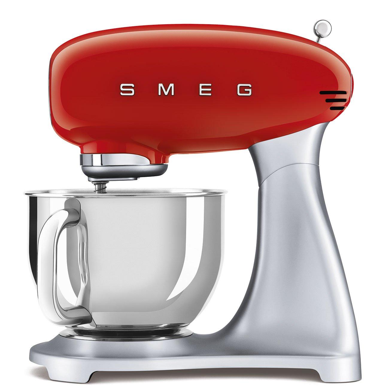 smeg Smeg 50 S Retro Style Stand Mixer , Bowl Capacity (Liters): 4.8, Included Attachments: Wire Whip, Speed Settings: 10, Yes, Stand Mixer