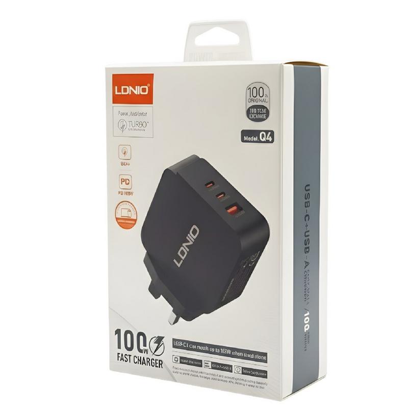 Q1 بقوة 100 واط USB.C - USB.A لدنيو شاحن بثلاثه منافذ