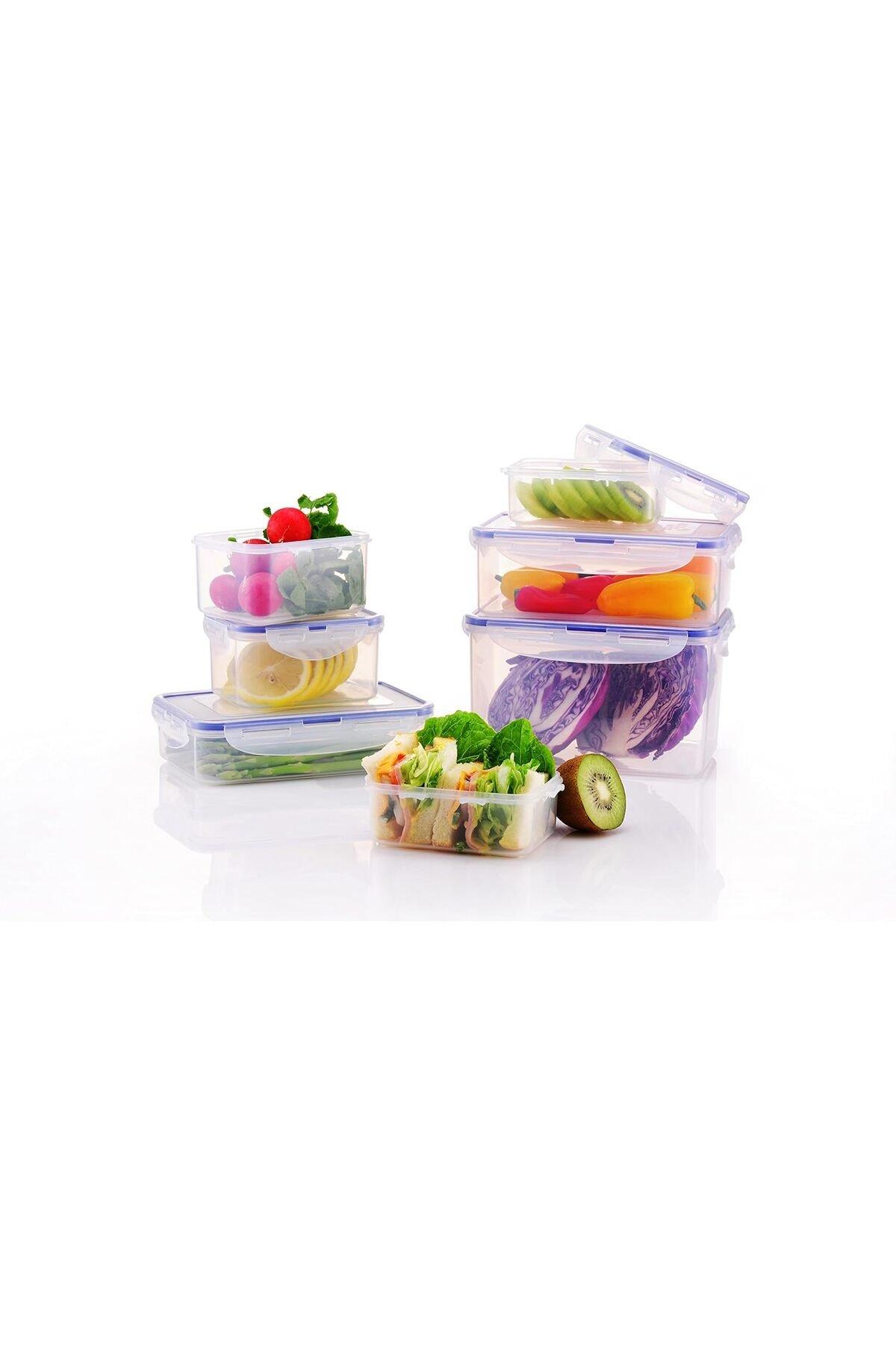 Rectangular food storage container 360ml with divider - eXtra