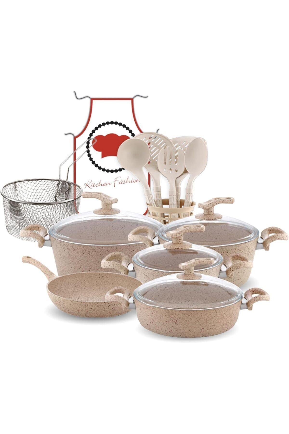 MISTER COOK MISTER COOK Mister Cook 18-piece Granite Cookware Set With Glass Lids , Oven Safe: No